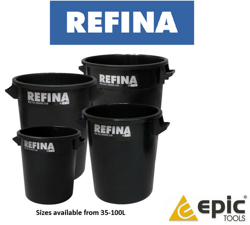 Refina black plastering - plastering, mixing